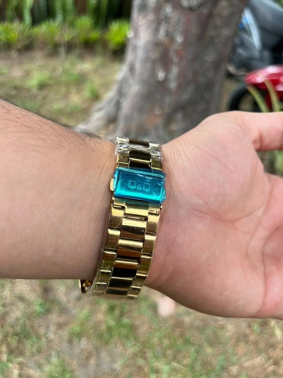 QYQ Aura — Dorado / Blanco — vista 3