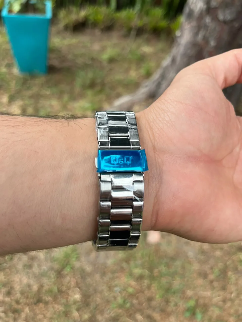 QYQ Aura — Plateado / Azul Cielo — vista 3