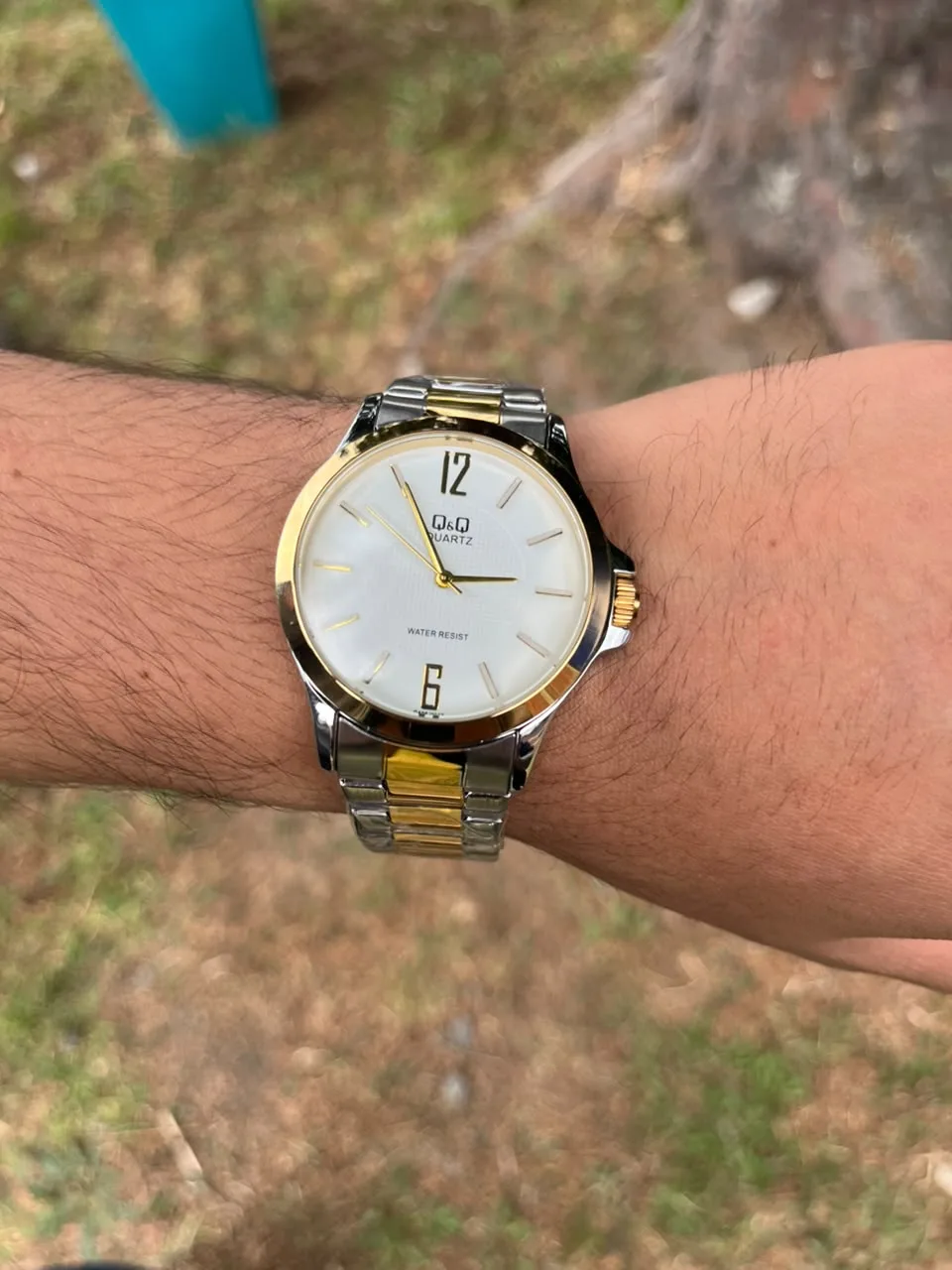 QYQ — Bicolor Dorado / Blanco — vista 2