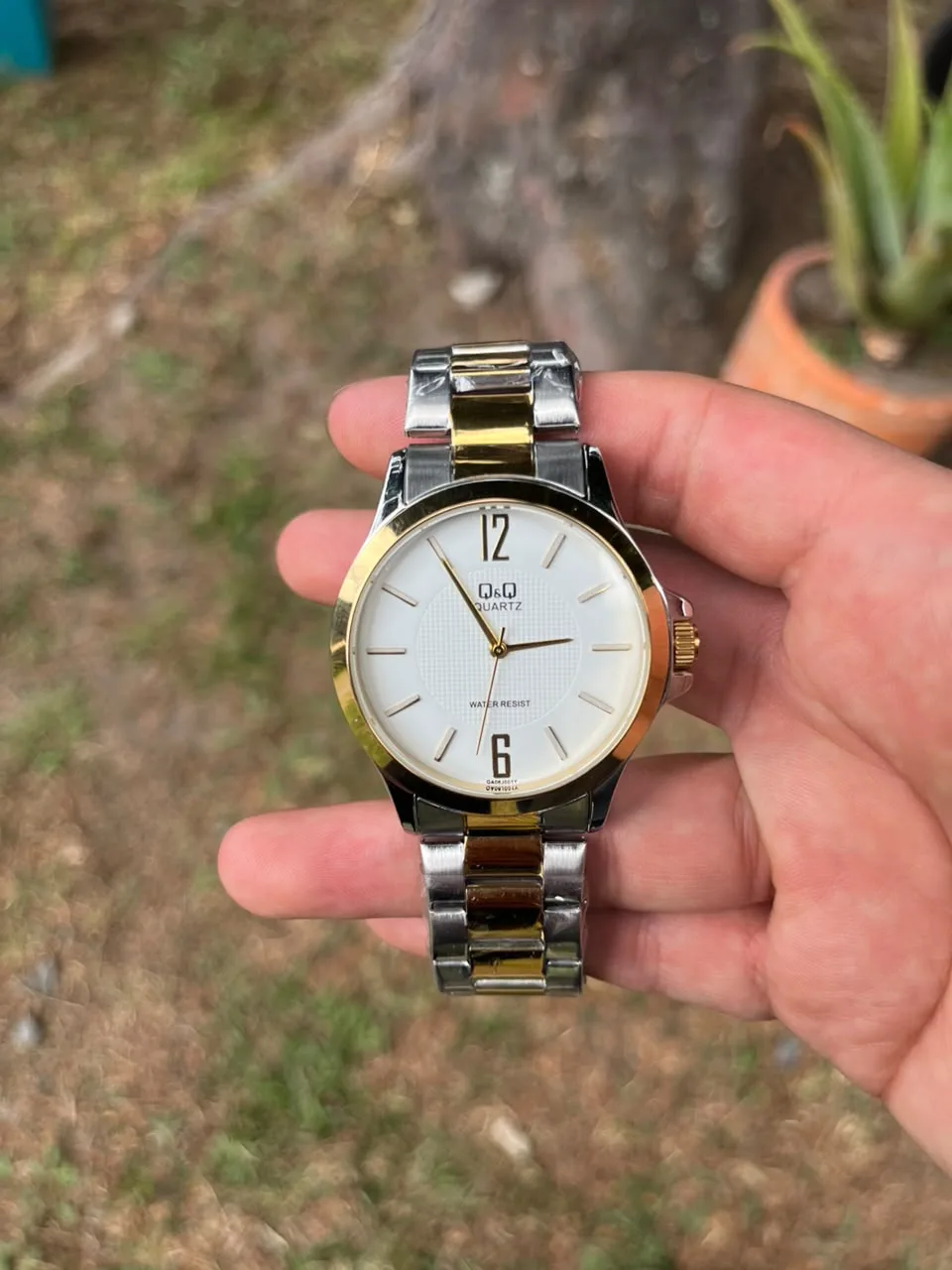 QYQ — Bicolor Dorado / Blanco